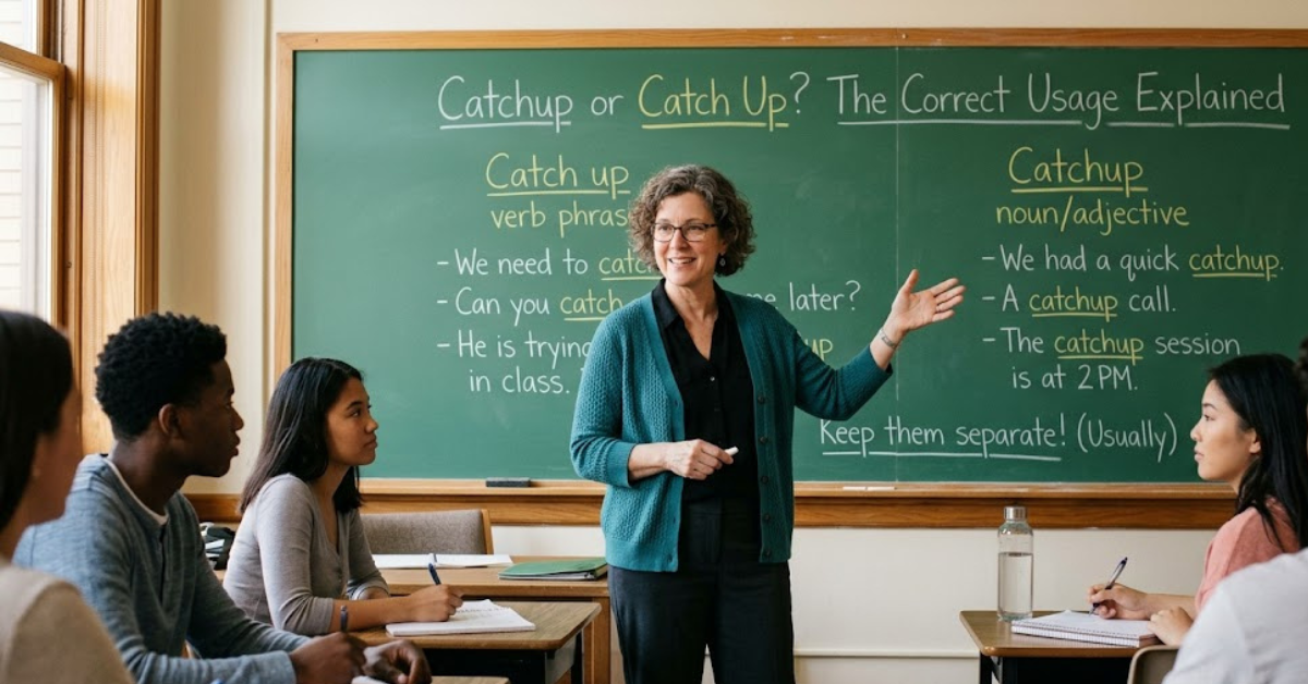 Catchup or Catch Up The Correct Usage Explained