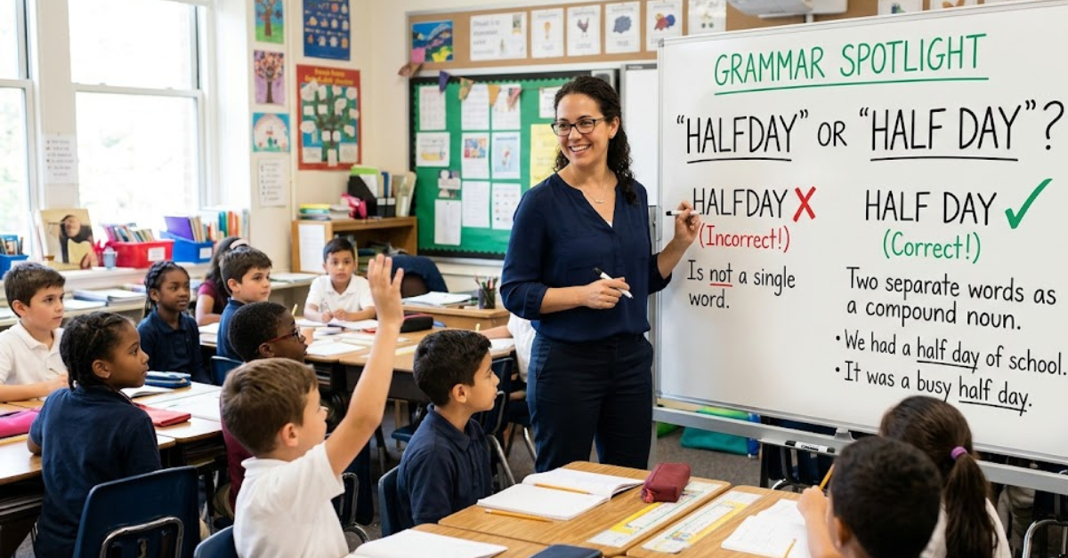 Halfday or Half Day Which One Is Correct