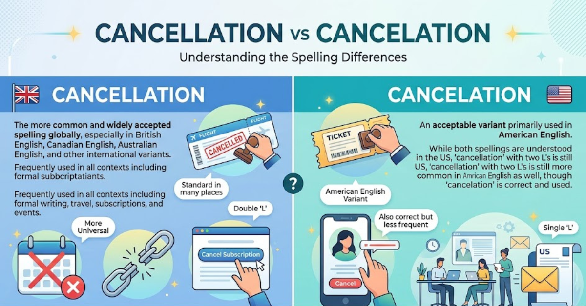 Cancellation vs Cancelation