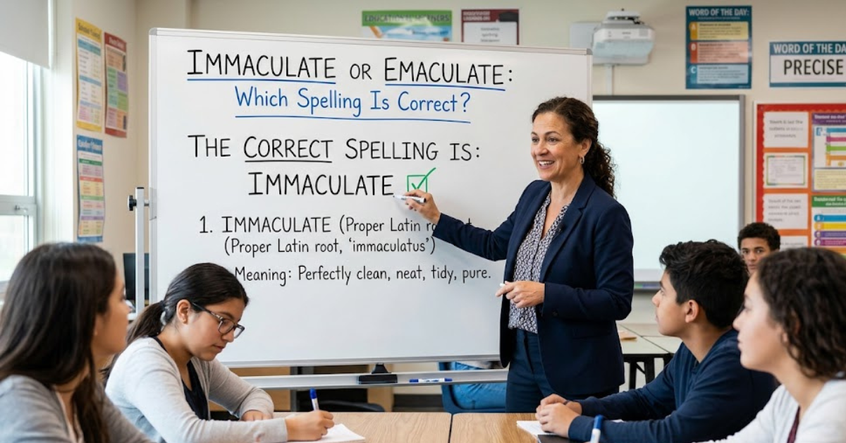 Immaculate or Emaculate Which Spelling Is Correct