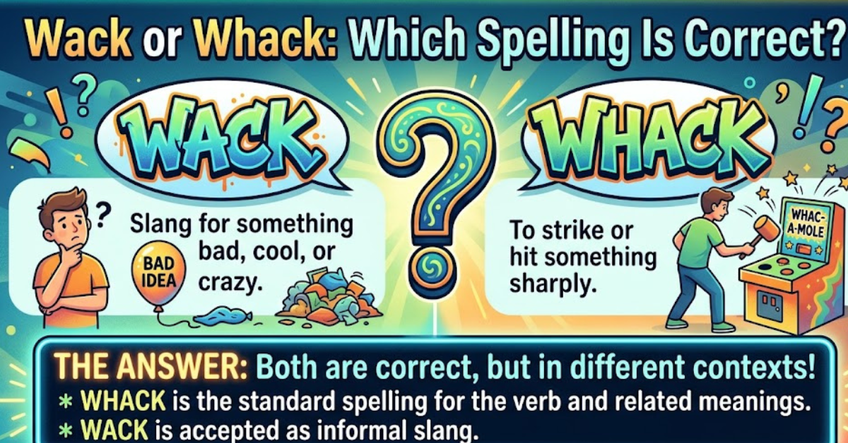 Wack or Whack: Which Spelling Is Correct?