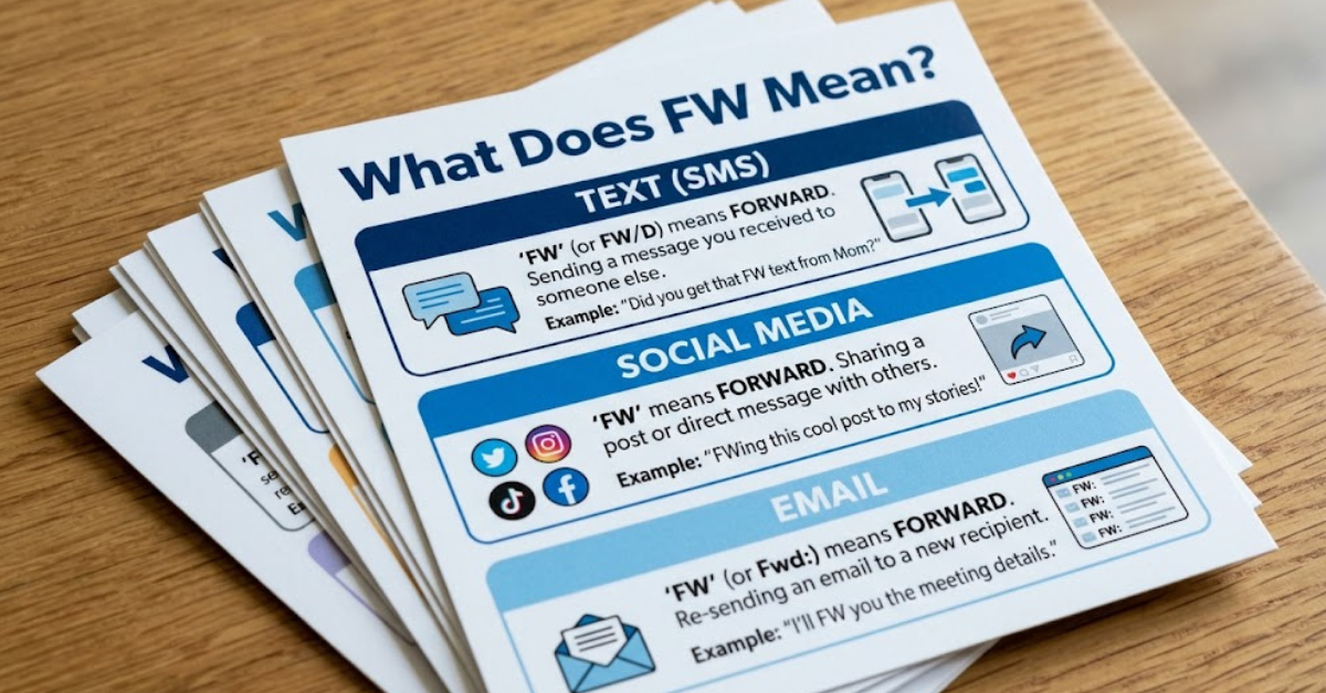 What Does FW Mean? Text, Social Media & Email Explained