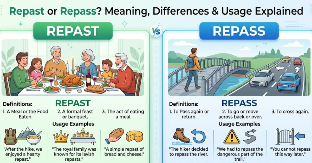 Repast or Repass? Meaning, Differences & Usage Explained