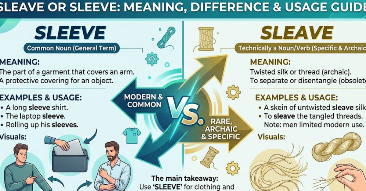 Sleave or Sleeve: Meaning, Difference & Usage Guide