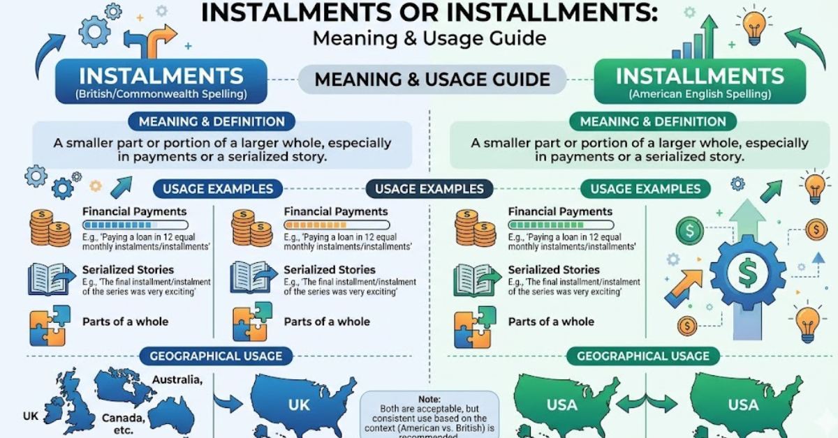 Instalments or Installments: Meaning & Usage Guide