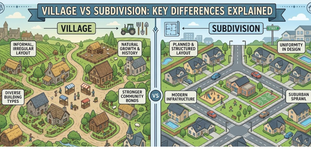 Village vs Subdivision: Key Differences Explained