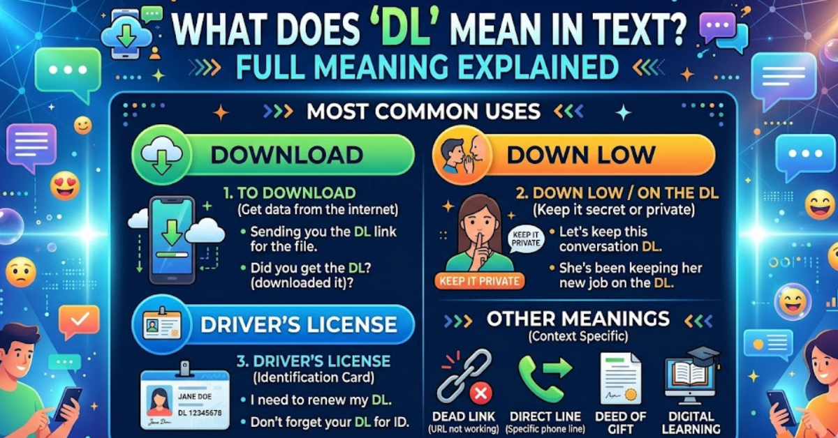 What Does DL Mean in Text? Full Meaning Explained