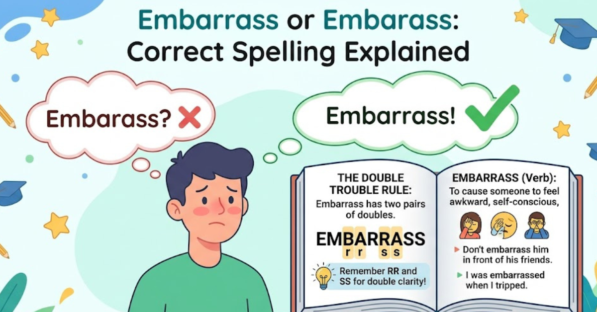 Embarrass or Embarass: Correct Spelling Explained