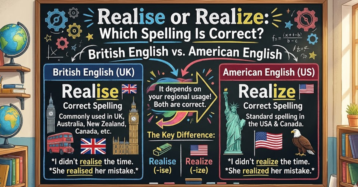 Realise or Realize: Which Spelling Is Correct?