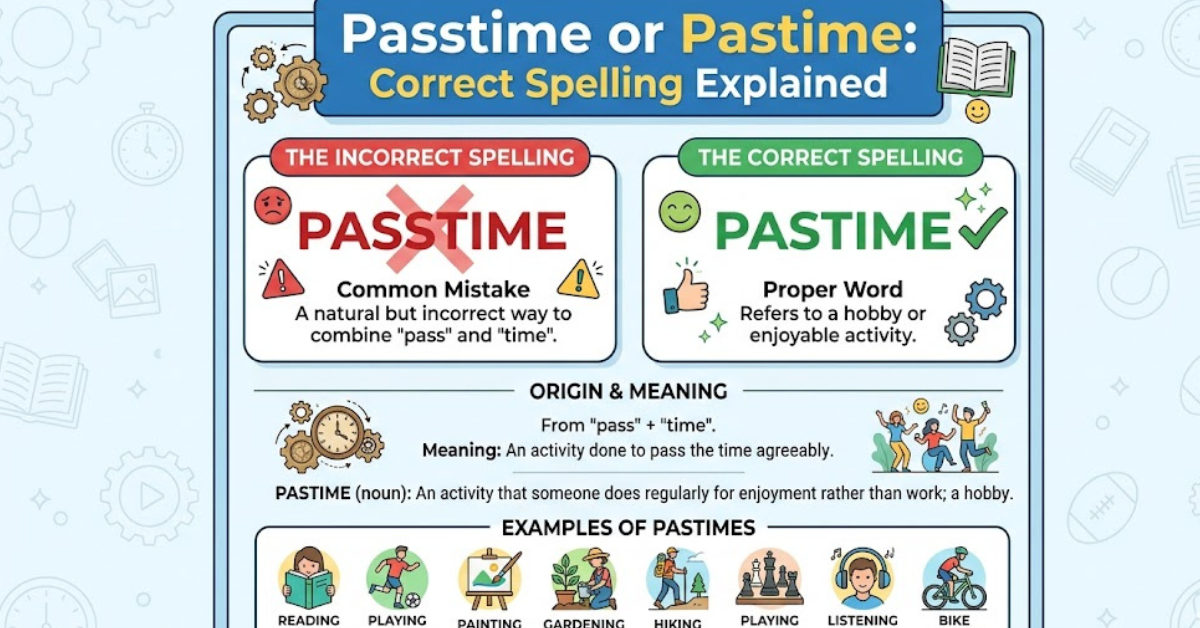 Passtime or Pastime: Correct Spelling Explained