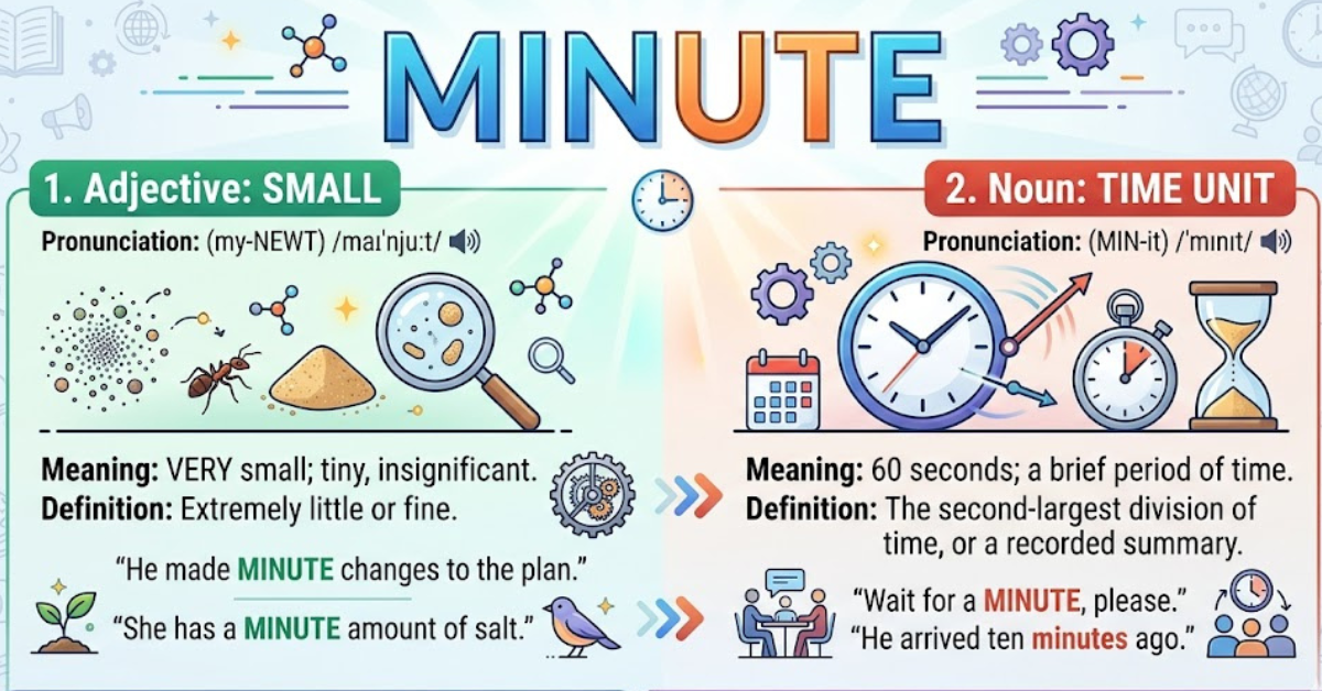 Minute Small Meaning, Definition & Spelling Explained